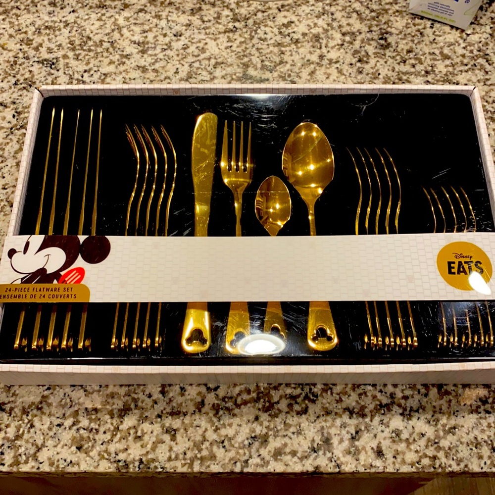 Disney Eats Flatware Set Gold